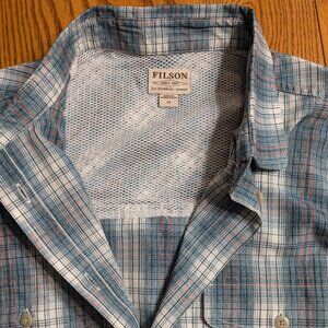 Filson Sport Shirt WOMENS XS NWOT Blue Plaid MSRP $125